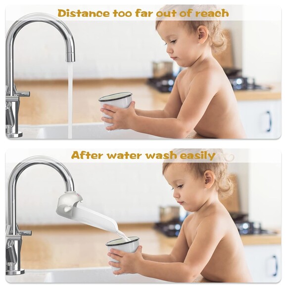 Cute Faucet Extender for Toddlers kids, Sink Extender bathroom 2pk - Picture 6 of 7